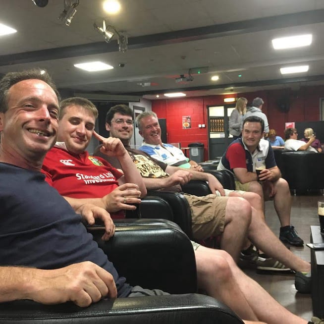 Friday night drink at Legends Bar, Hartpury College.